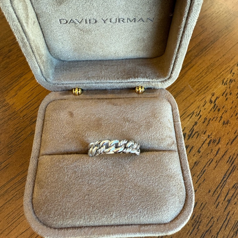 David Yurman Belmont Curb Link Ring Size 6.5